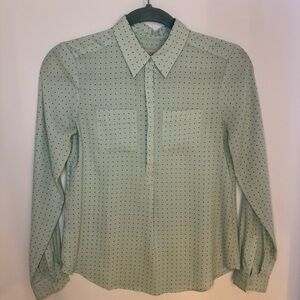 LOFT mint blouse XXS petite